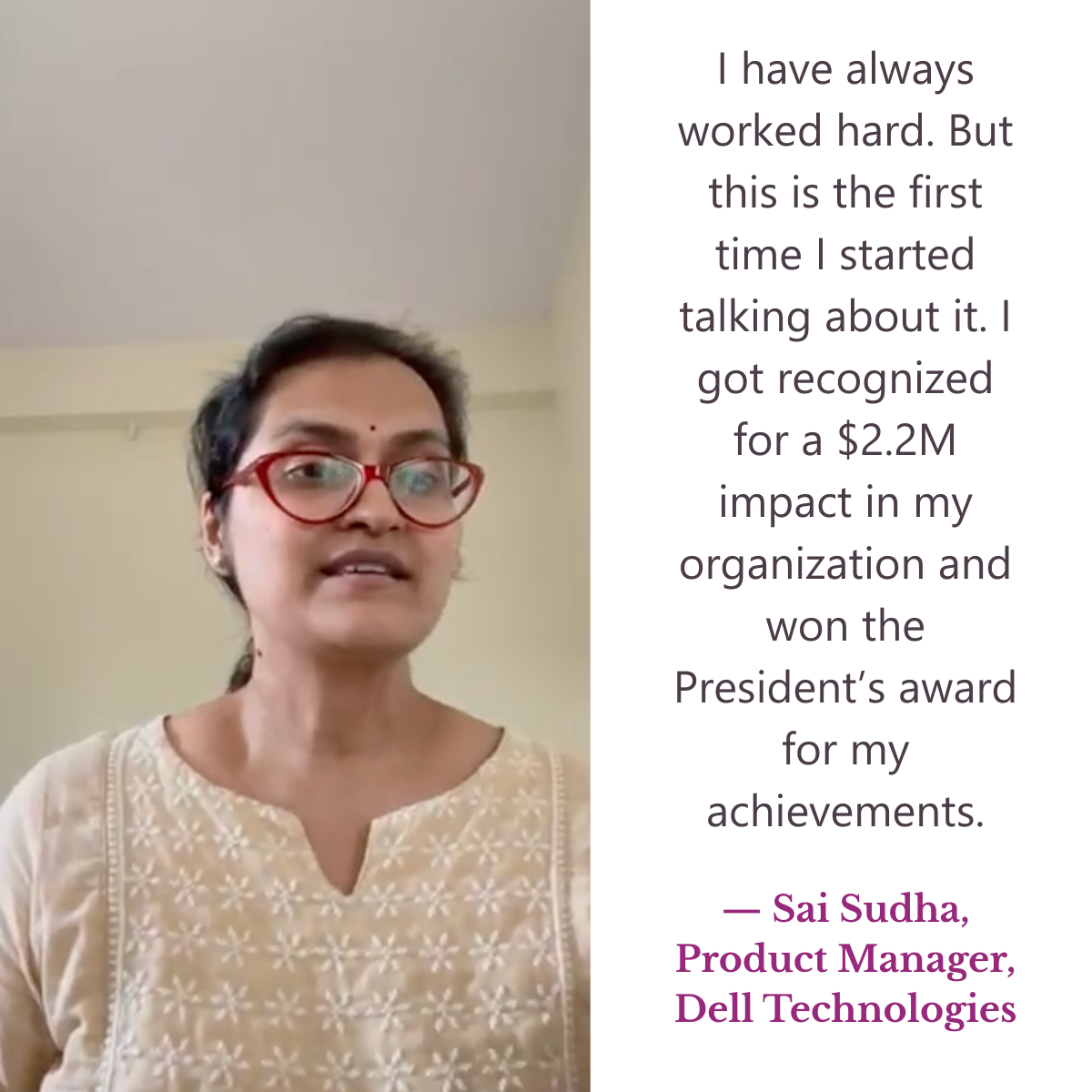 I got recognized for a $2.2M impact in my organization.